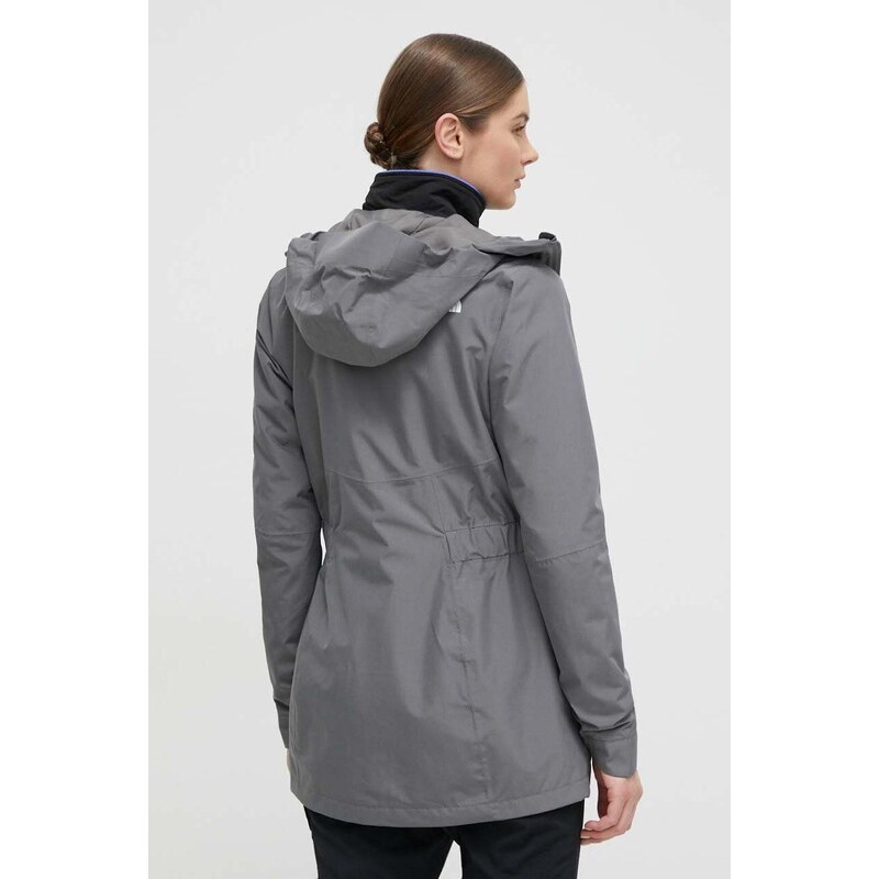 The North Face giacca da esterno Hikesteller Parka Shell colore grigio