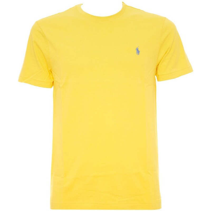 Polo Ralph Lauren T-Shirt Custom Slim Fit Fall Yellow con pony