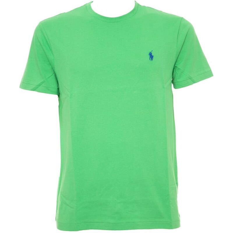 Polo Ralph Lauren T-Shirt Custom Slim Fit Course Green con pony