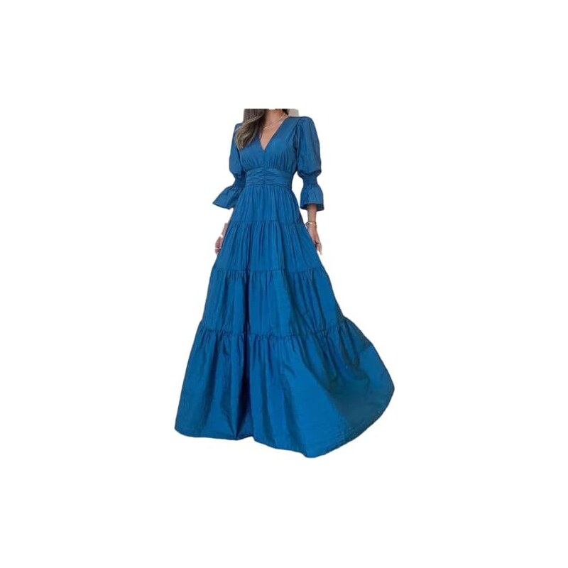 CR ROLECOS Abito Donna Stile Regency Vittoriano - Maniche A Sbuffo, Vita Impero, Con Sciarpa - Foto 8