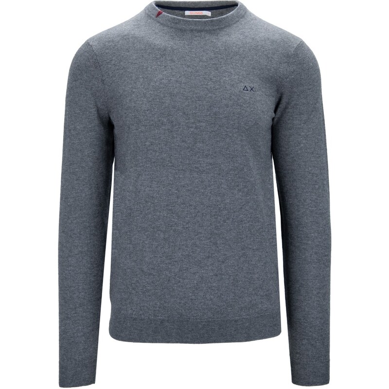 SUN68 K43101 34 Sweater-3XL Grigio Merino lana, Cotone