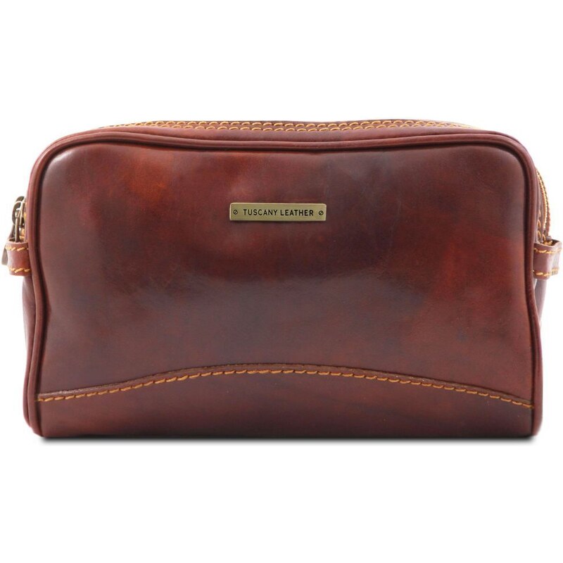 Tuscany Leather TL140850 Igor - Beauty case in pelle Marrone