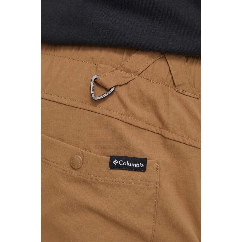 Columbia pantaloncini da esterno Landroamer Ripstop colore marrone 2072721