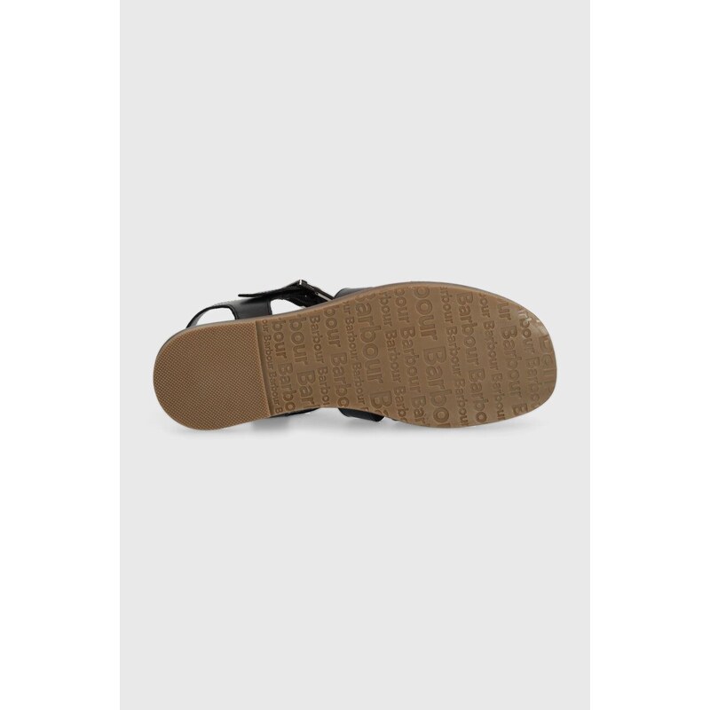 Barbour sandali in pelle Macy donna colore nero LFO0683BK12