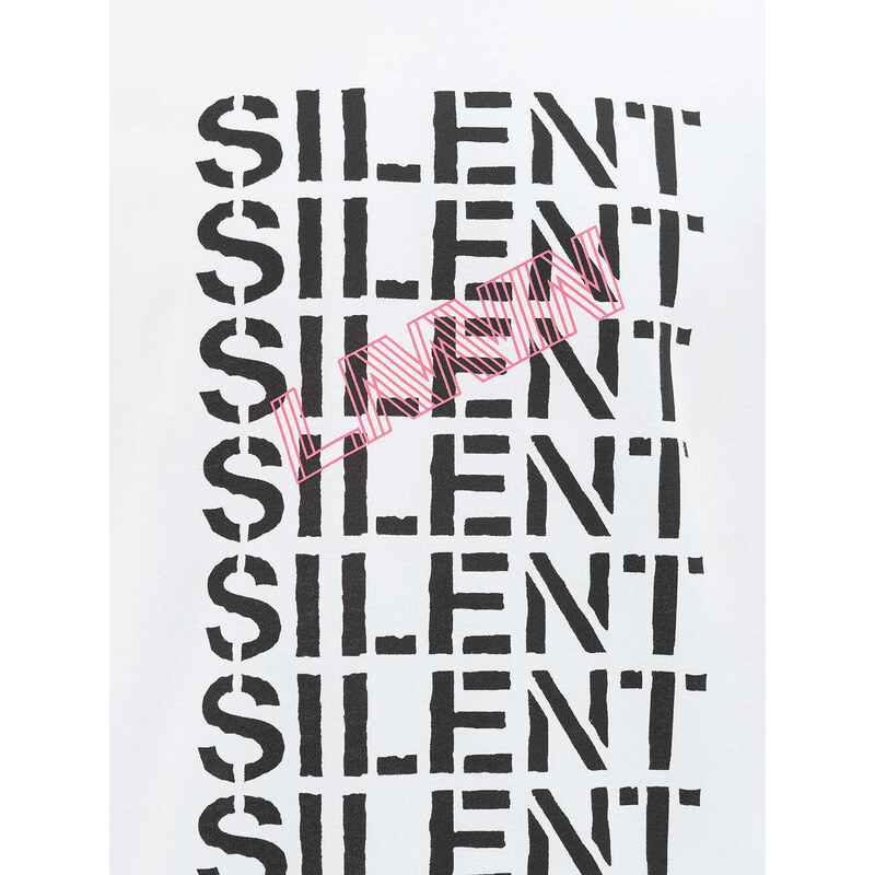 T-Shirt Bianca 'Silent' Lanvin S Bianco 2000000004914