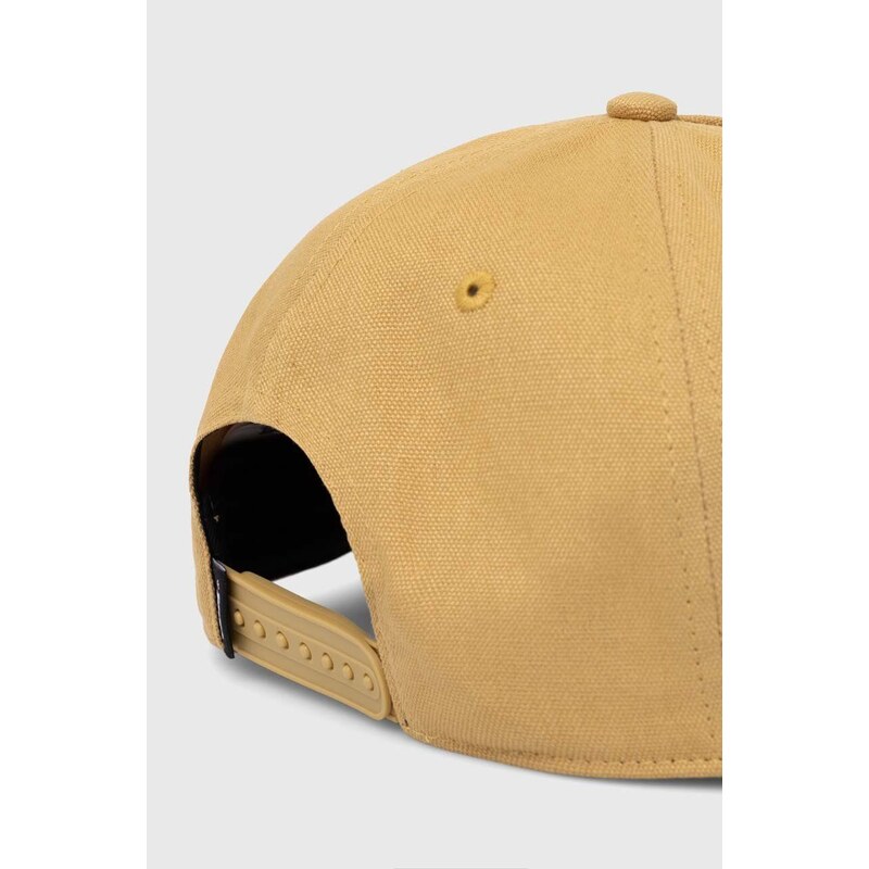 Vans berretto da baseball in cotone colore giallo con applicazione