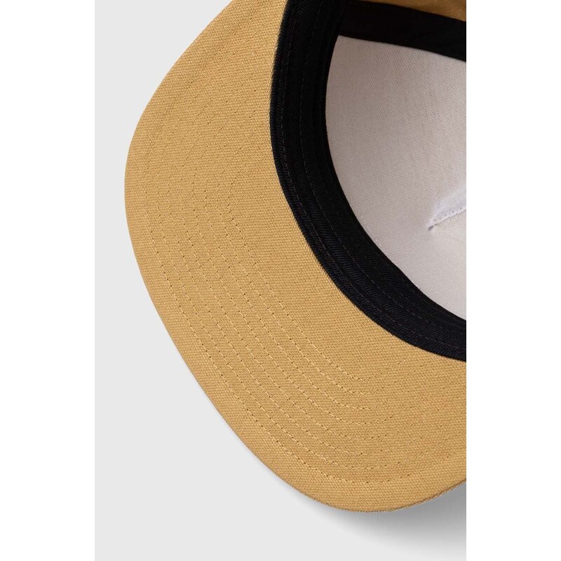 Vans berretto da baseball in cotone colore giallo con applicazione