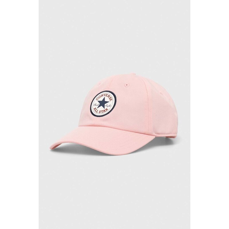 Converse berretto da baseball colore rosa con applicazione
