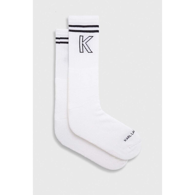 Karl Lagerfeld calzini uomo colore bianco
