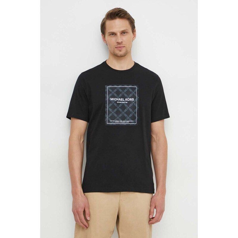 Michael Kors t-shirt in cotone uomo colore nero