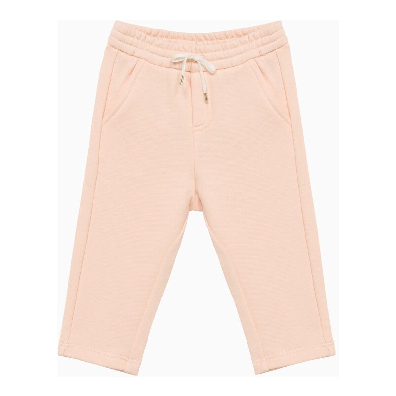Chloé Pantalone jogging rosa pallido in cotone