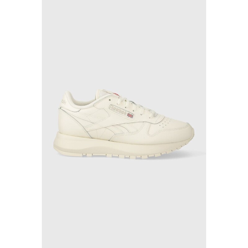 Reebok Classic sneakers in pelle CLASSIC LEATHER colore beige