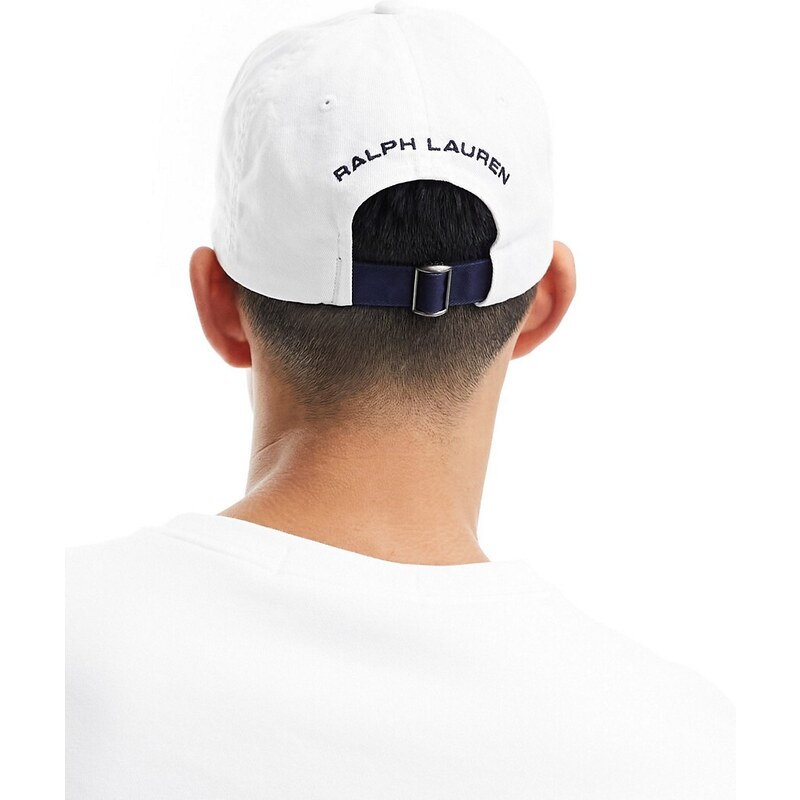 Polo Ralph Lauren - Sport Capsule - Cappellino con visiera in twill bianco con logo