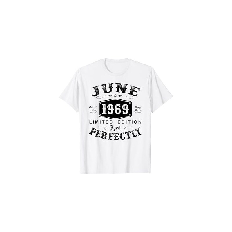 T-shirt Femme 'Née En Juin' - Idée Cadeau Originale Pour Anniversaire Ou Fiancée - Noir, Coton, Taille Standard