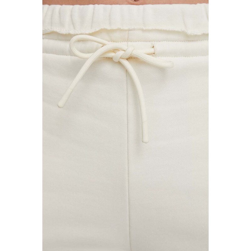 Sisley pantaloni da jogging in cotone colore beige