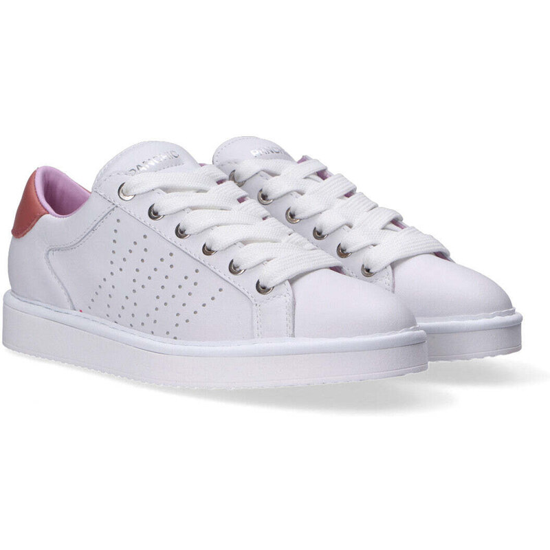 Panchic sneaker P01 pelle bianco rosa