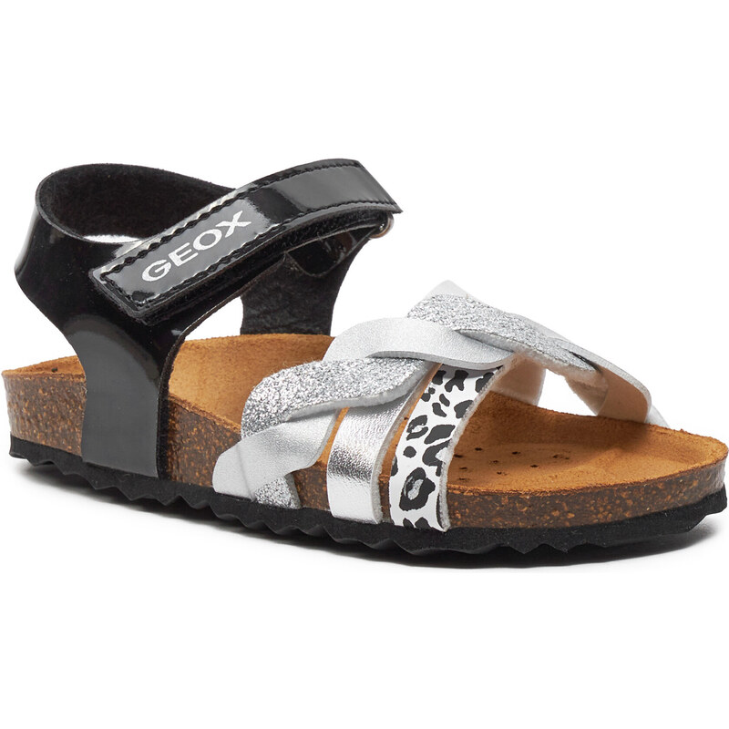 Geox Sandali Donna Beige Modello D35pac 0ma43 C5215 - Con Chiusura A Strappo E Plateau - Suola In Gomma - Larghezza Normale - 4