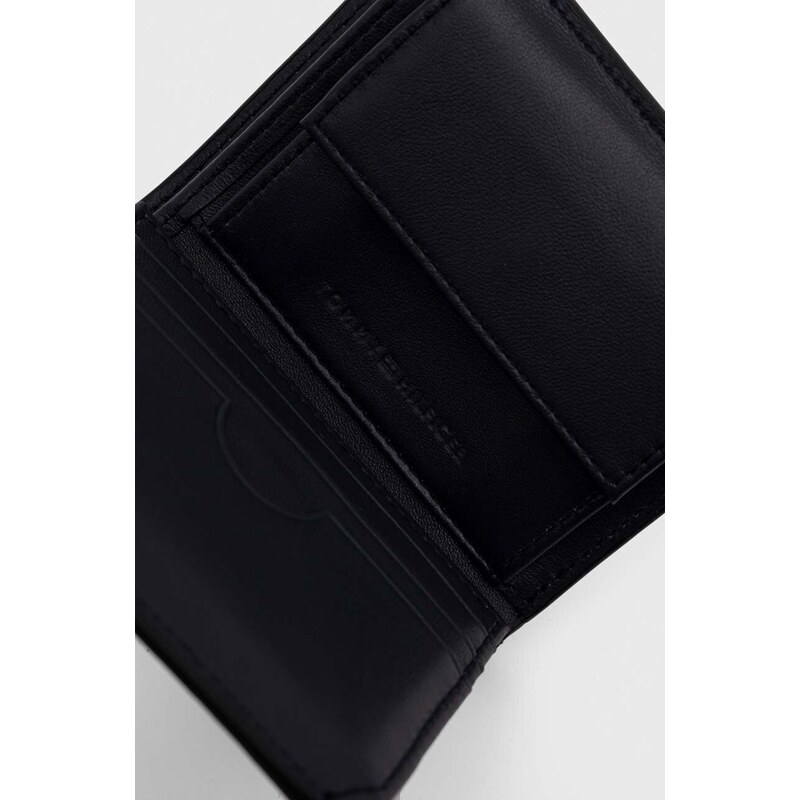 Tommy Hilfiger portafoglio in pelle uomo colore nero