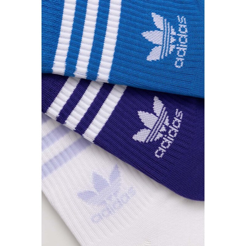 adidas Originals calzini pacco da 3 colore blu IU2659