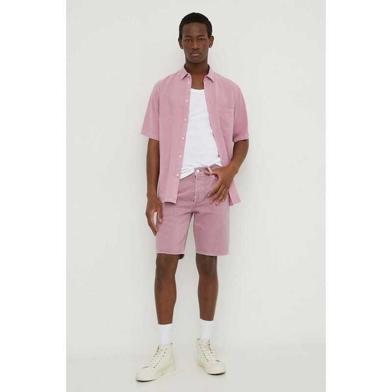 Levi's pantaloncini in cotone colore rosa