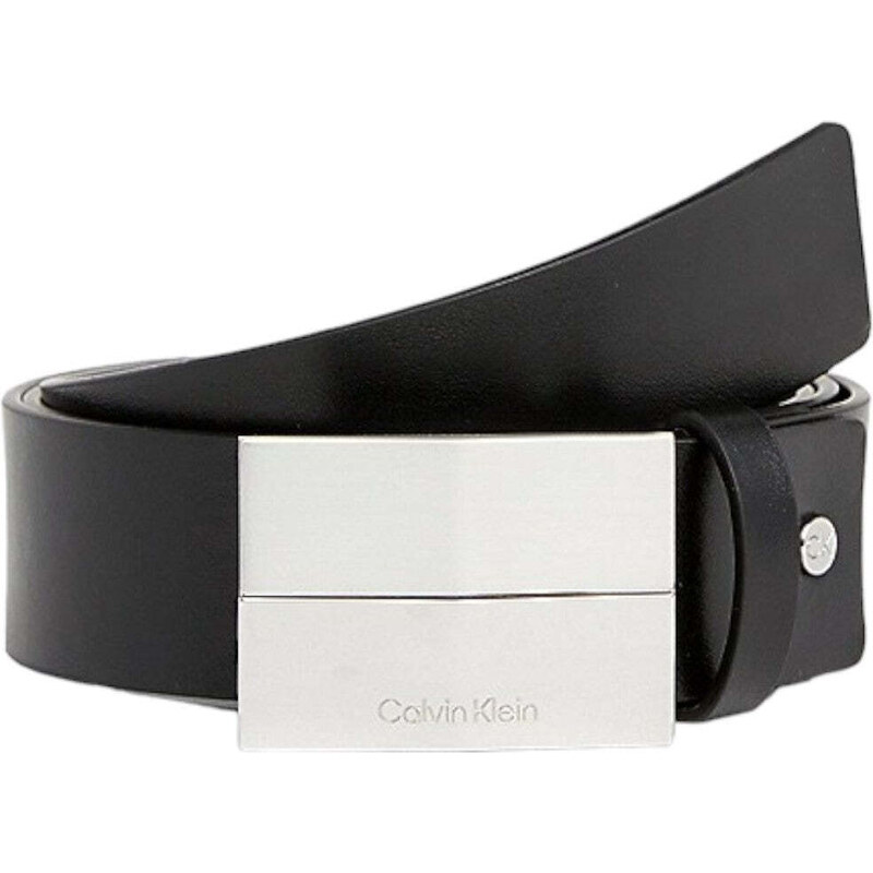 Calvin Klein cintura pelle nera finish plaque K50K511351