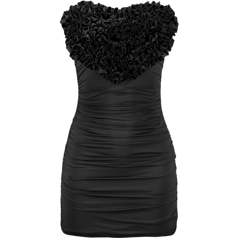Aniye By top crop Beth con paillettes nero