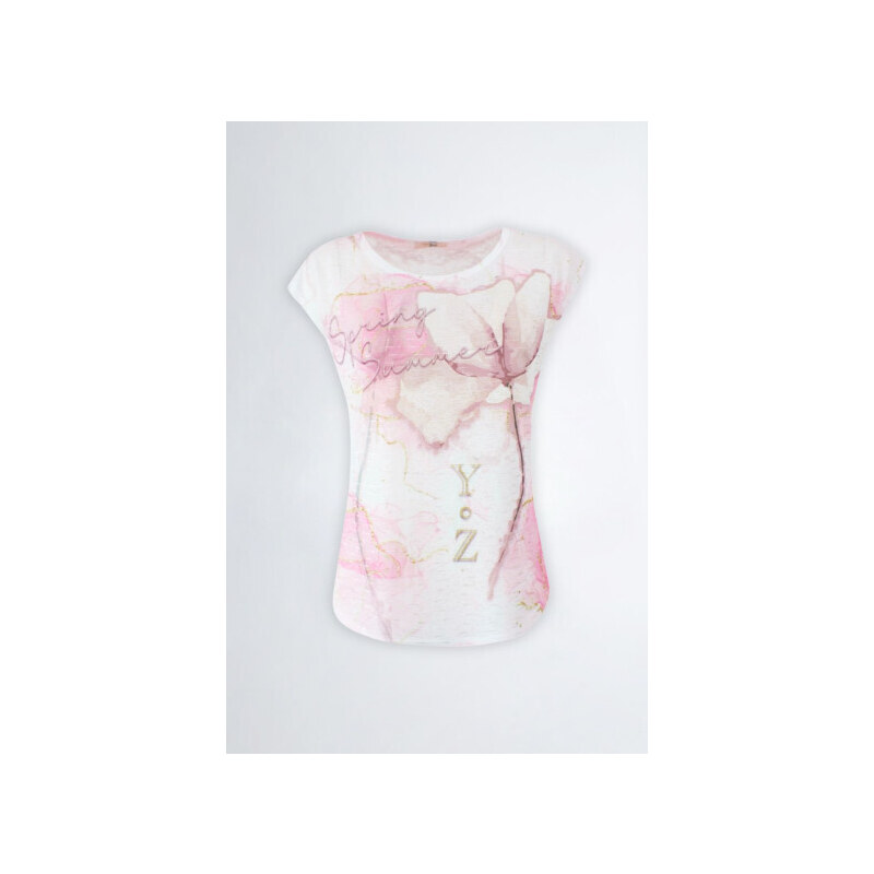 T-shirt rosa donna yes-zee smanicata t235-y302 s