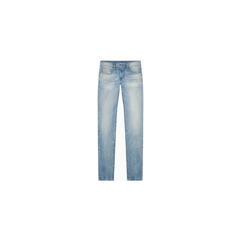 Jeans slim blu chiaro uomo diesel d-strukt 0dqab 28