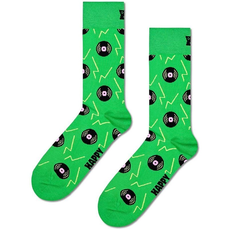 Happy Socks calzini Vinyl Green Sock colore verde