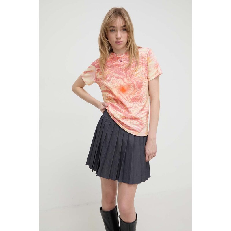Diesel t-shirt in cotone donna colore rosa