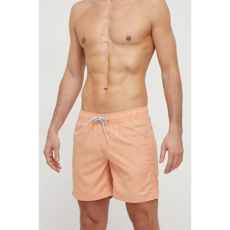 G-Star Raw pantaloncini da bagno colore arancione