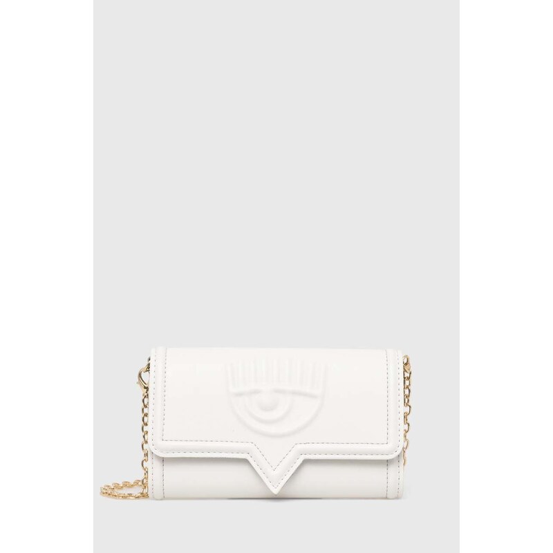 Chiara Ferragni portafoglio colore bianco