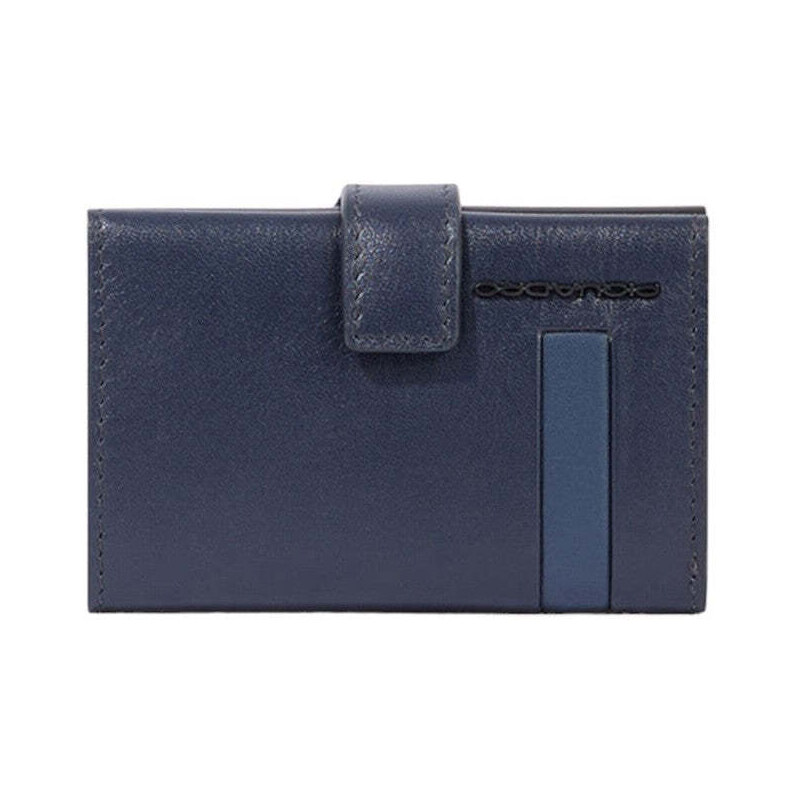 PIQUADRO Porta Carte Di Credito In Metallo Modello PP5649B3R, Colore Blu T. Mater - 3