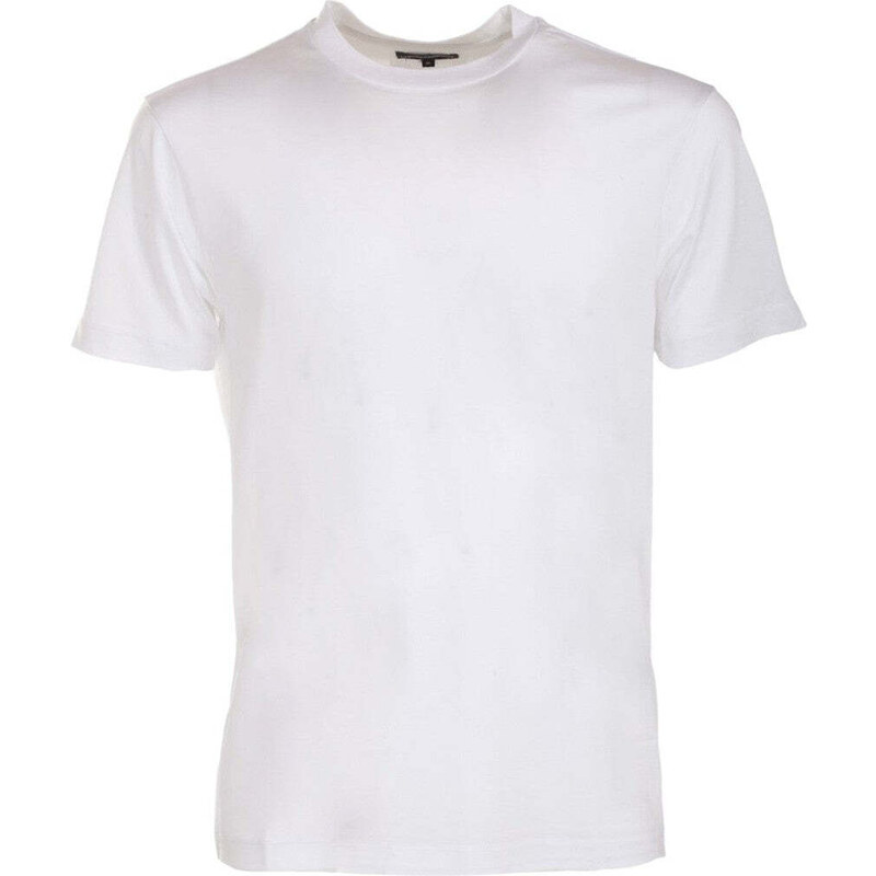Emporio Armani T-shirt in Lyocell e Cotone con Logo
