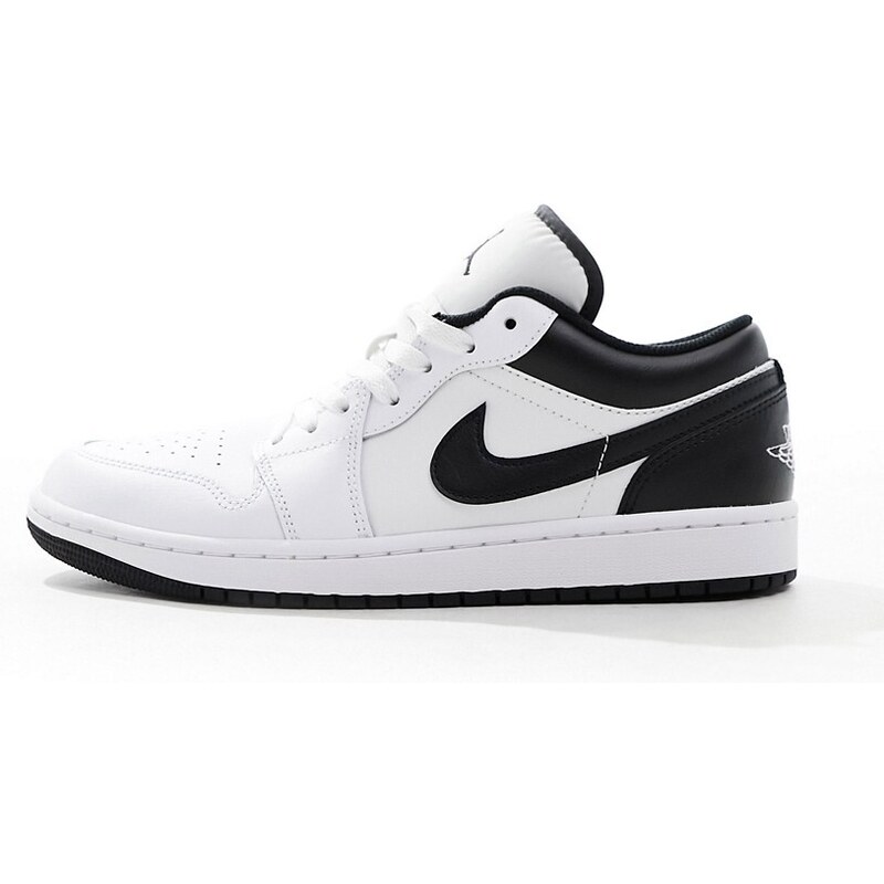 Air Jordan 1 - Sneakers basse bianche e nere-Bianco