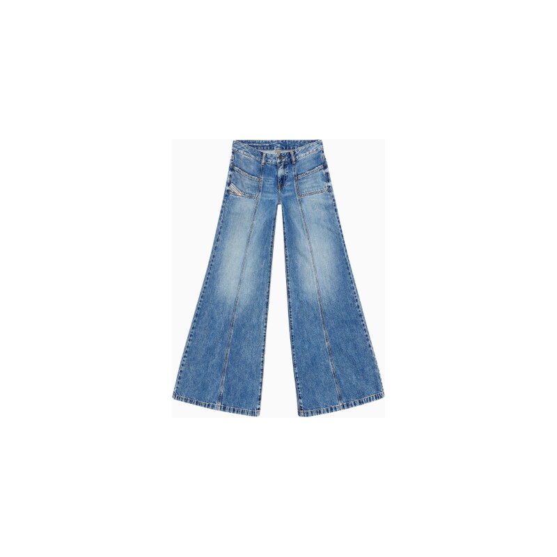 Flare jeans blu medio donna diesel d-akii 09h95 25