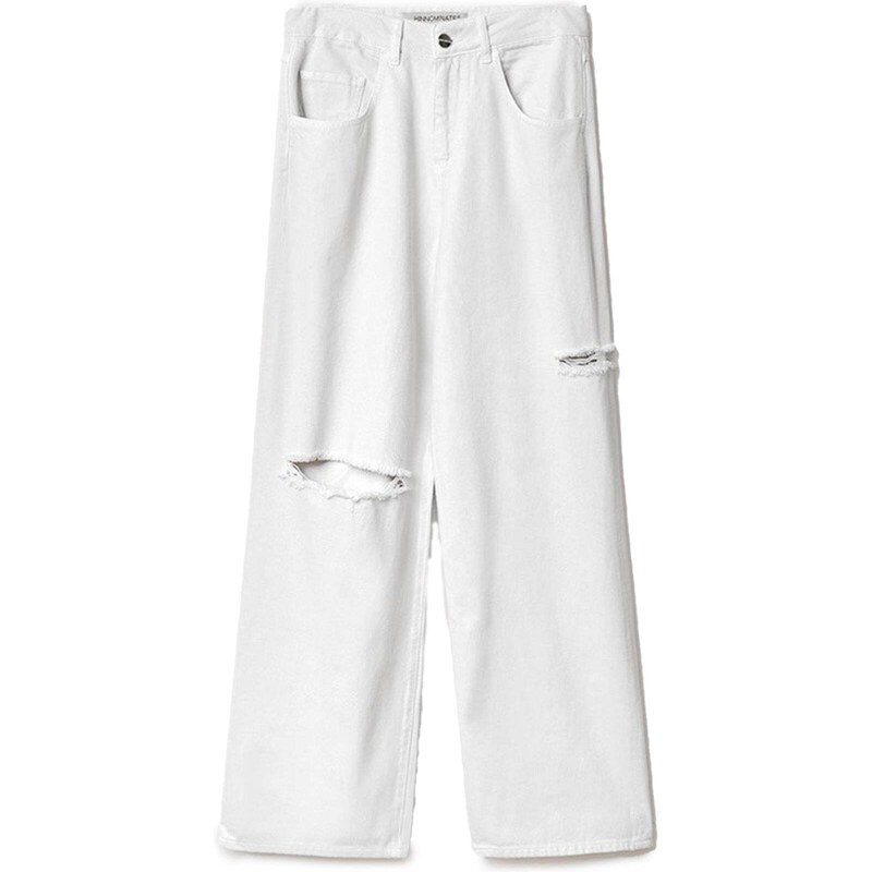 HINNOMINATE - Pantalone Donna Bianco