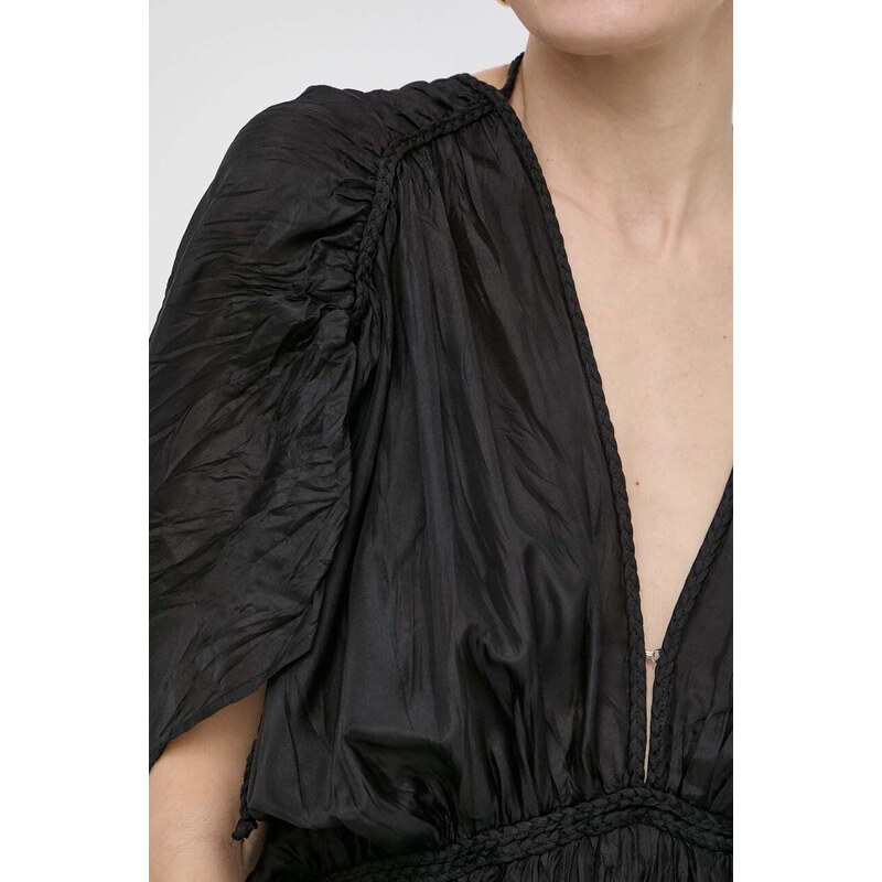 Liviana Conti vestito in seta colore nero