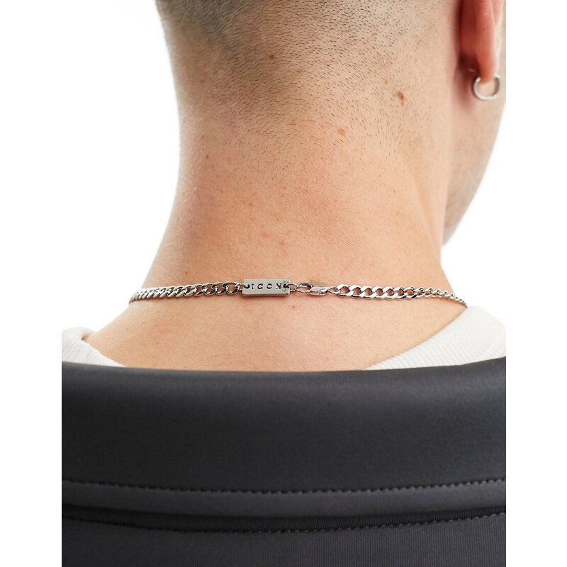 Icon Brand - Camper - Collana in catenina argento con pendente con perla