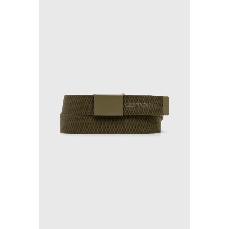 Carhartt WIP cintura Script Belt Tonal colore verde I028401.1YSXX