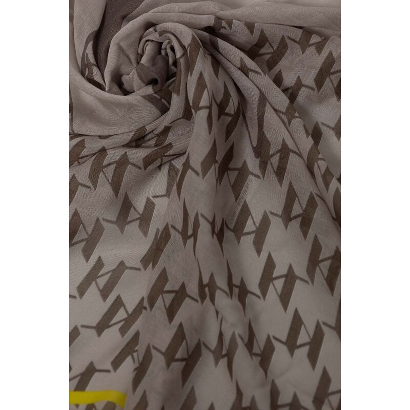 Karl Lagerfeld scialle con aggiunta di seta colore beige