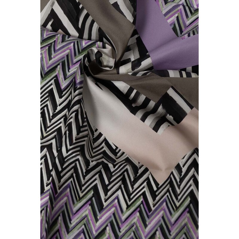 Missoni foulard in seta colore violetto