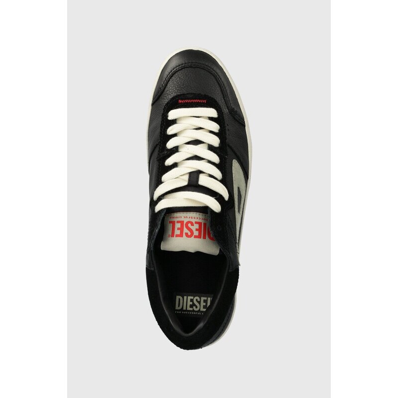 Diesel sneakers in pelle S-Leroji Low colore nero Y03336-P2034-HA124