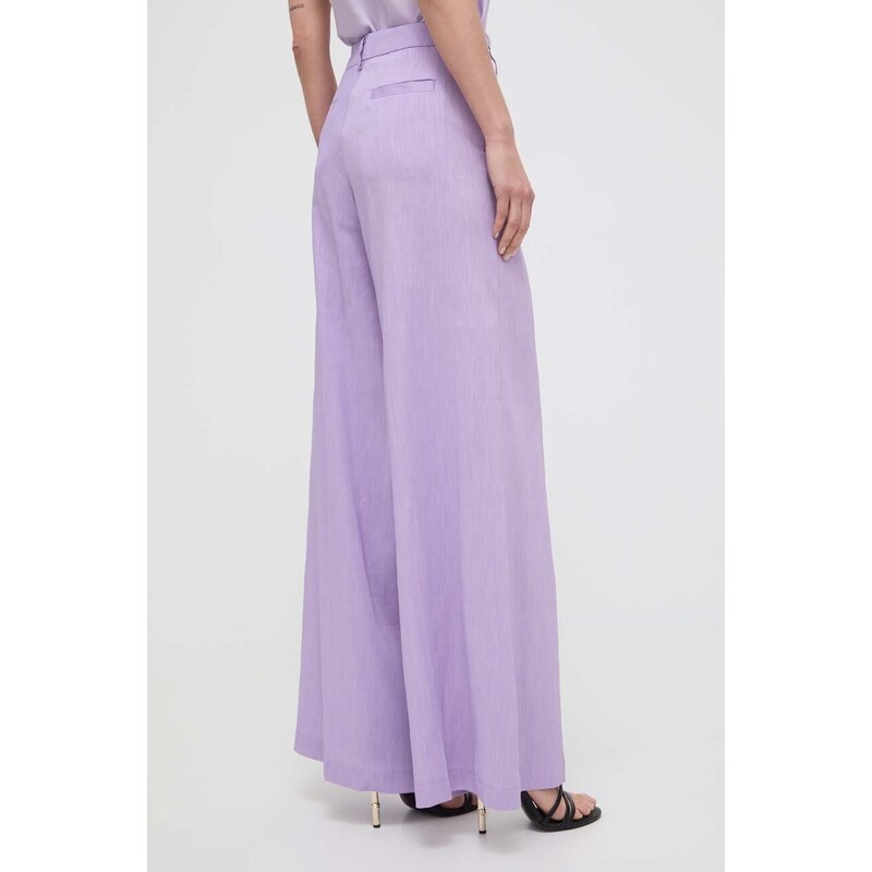Silvian Heach pantaloni donna colore violetto