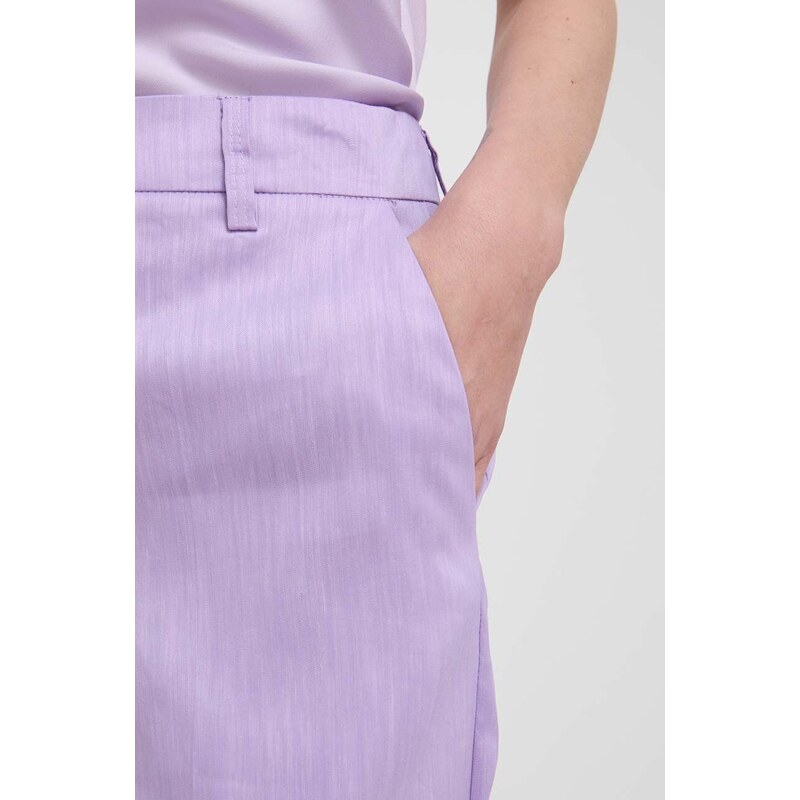 Silvian Heach pantaloni donna colore violetto