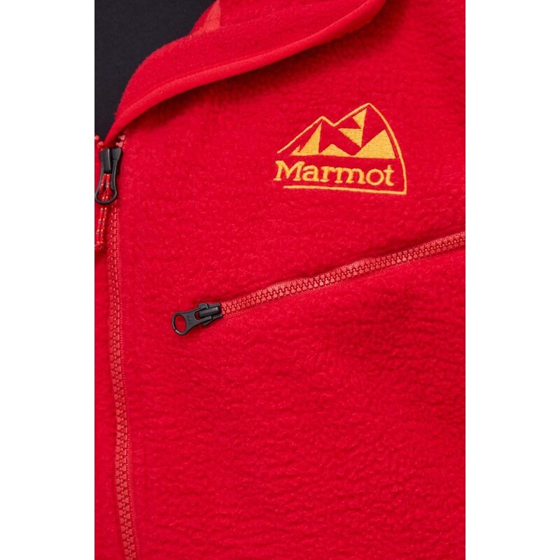 Marmot felpa da sport ’94 E.C.O. colore rosso con applicazione