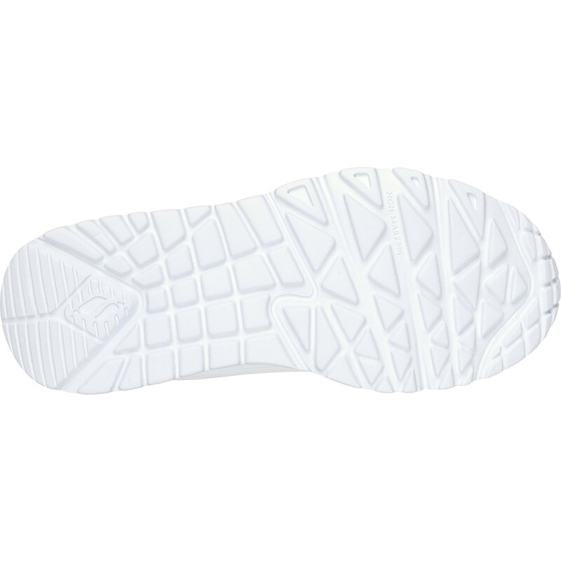 Sneakers bianche da bambina con soletta Memory Foam Skechers Uno Lite - Easy Zip