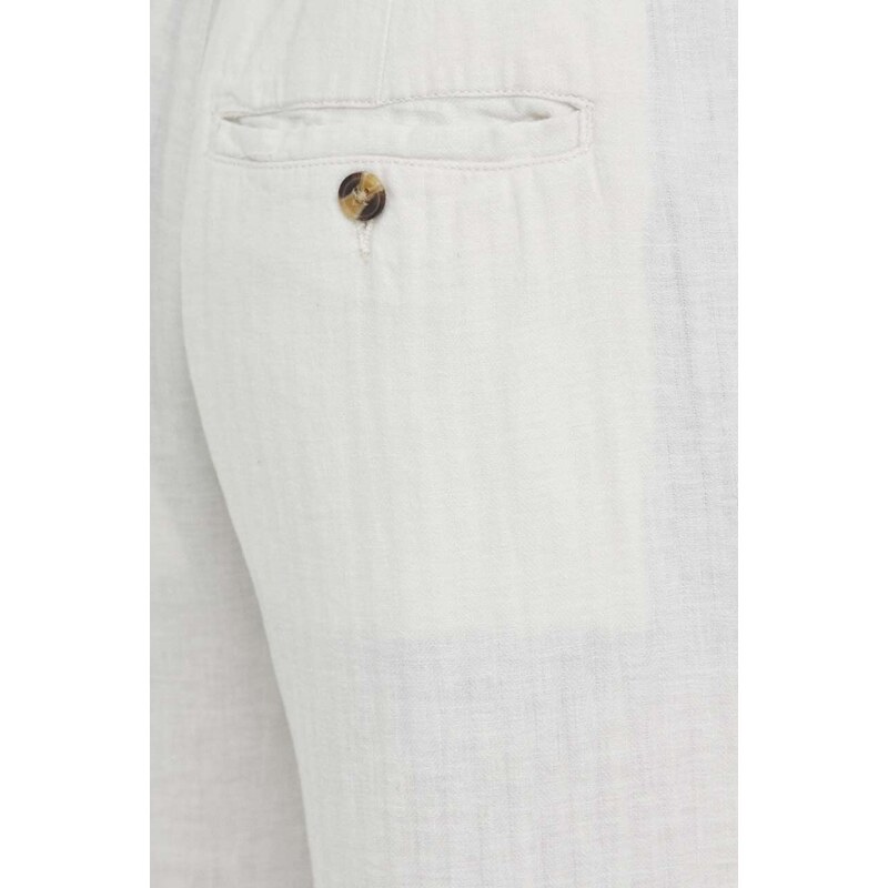 Lindbergh pantaloni in lino misto colore beige