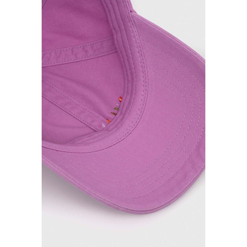 Billabong berretto da baseball in cotone colore rosa con applicazione