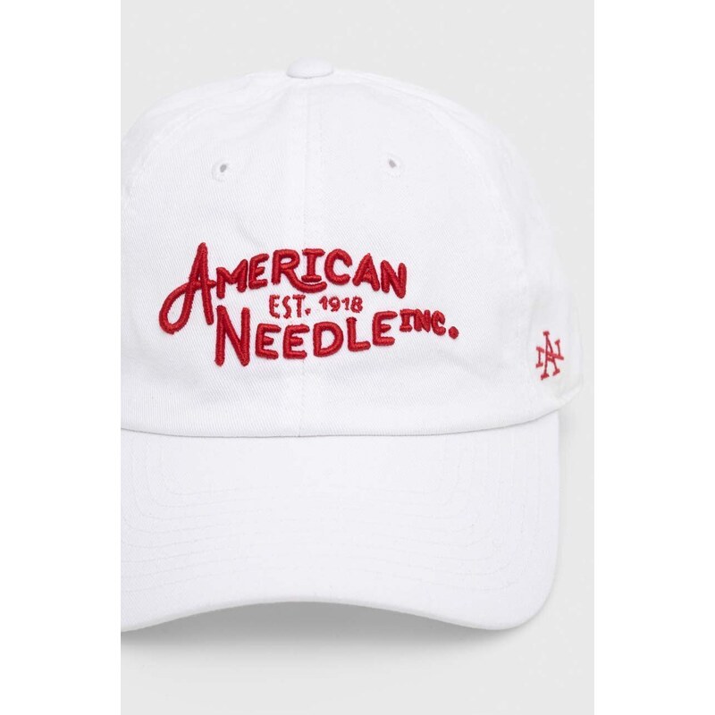 American Needle berretto da baseball in cotone Ballpark colore bianco con applicazione